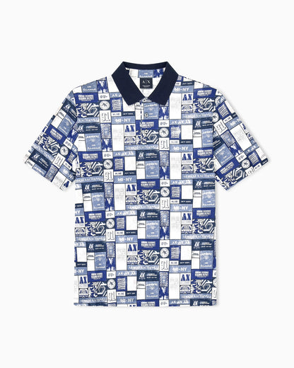 regular fit polo shirt in cotton jersey