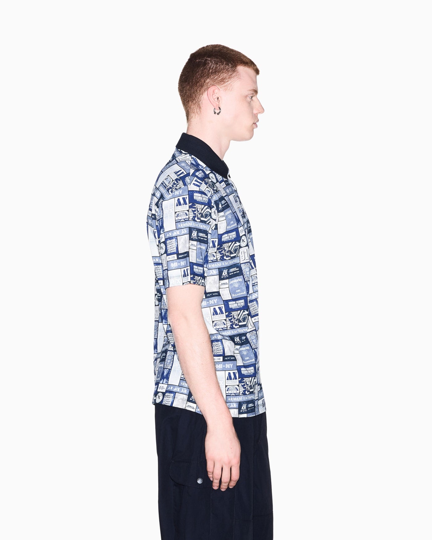 regular fit polo shirt in cotton jersey