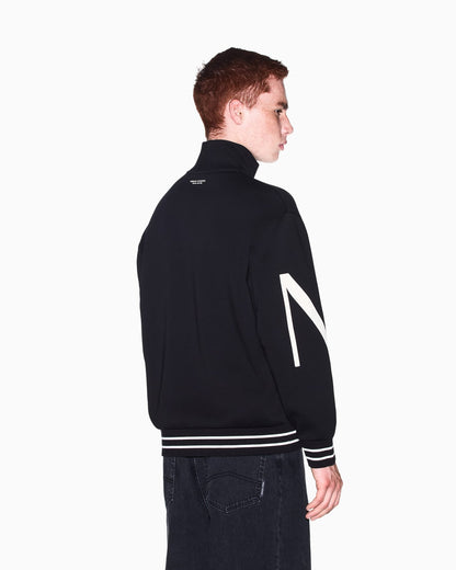 sweatshirt in bonded stretch cotton