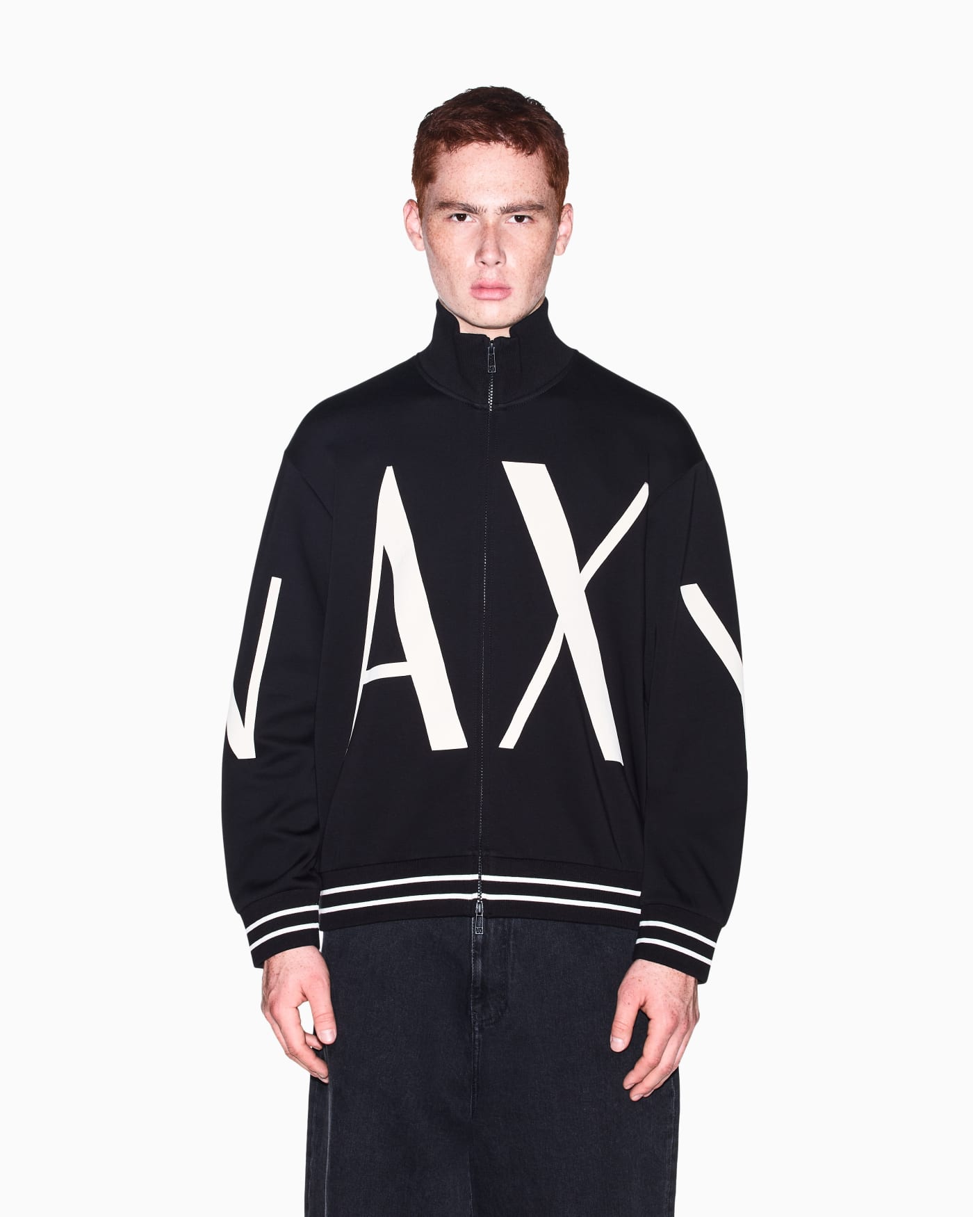 sweatshirt in bonded stretch cotton