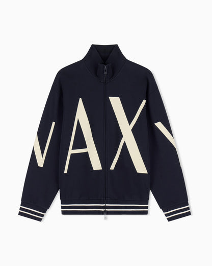 sweatshirt in bonded stretch cotton