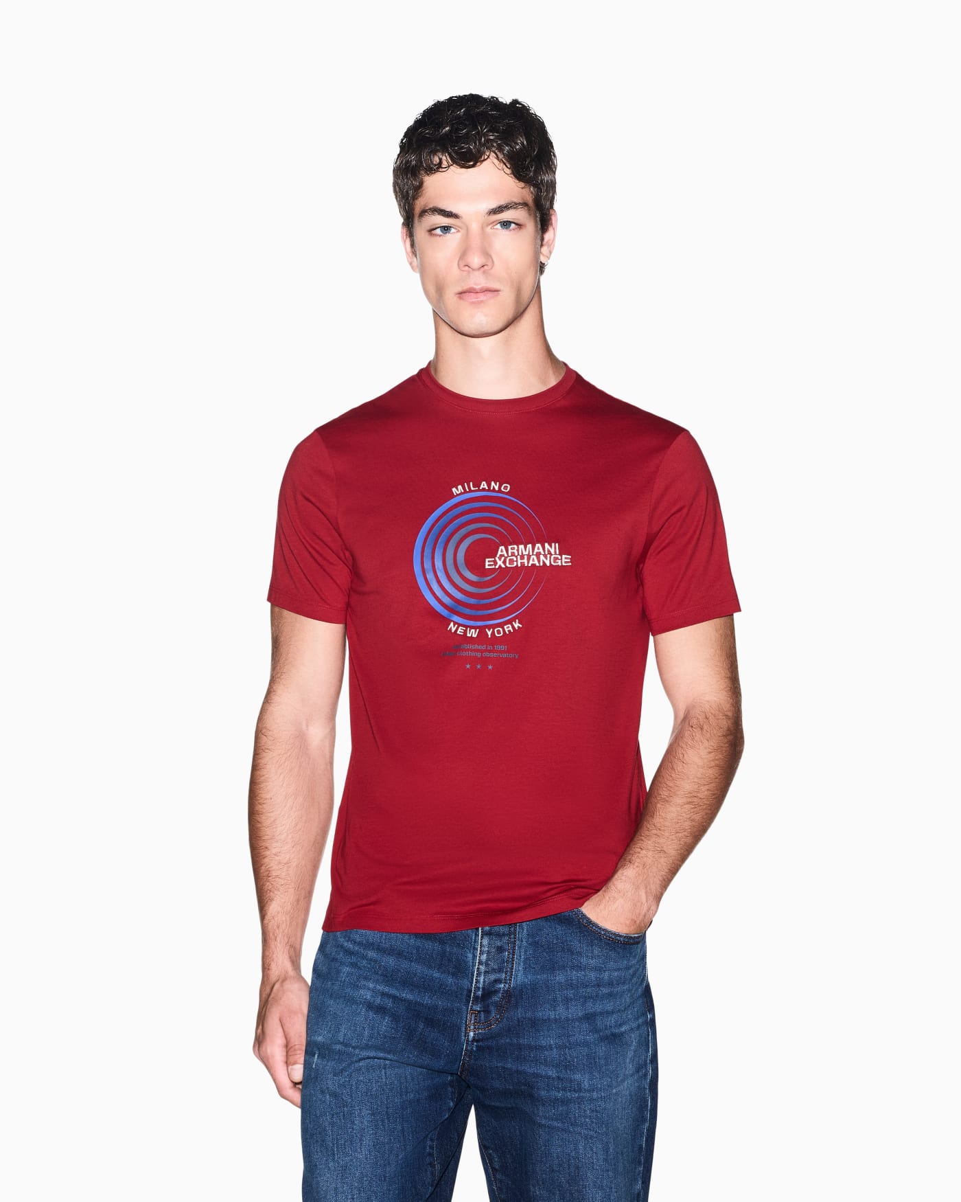 slim fit t-shirt in cotton jersey