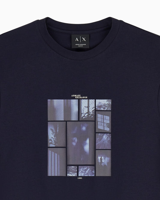 slim fit t-shirt in cotton jersey