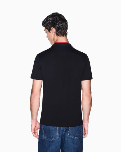 Regular fit crew neck t-shirt in cotton jersey with a logo