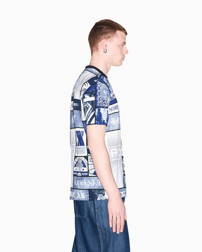 regular t-shirt in cotton jersey