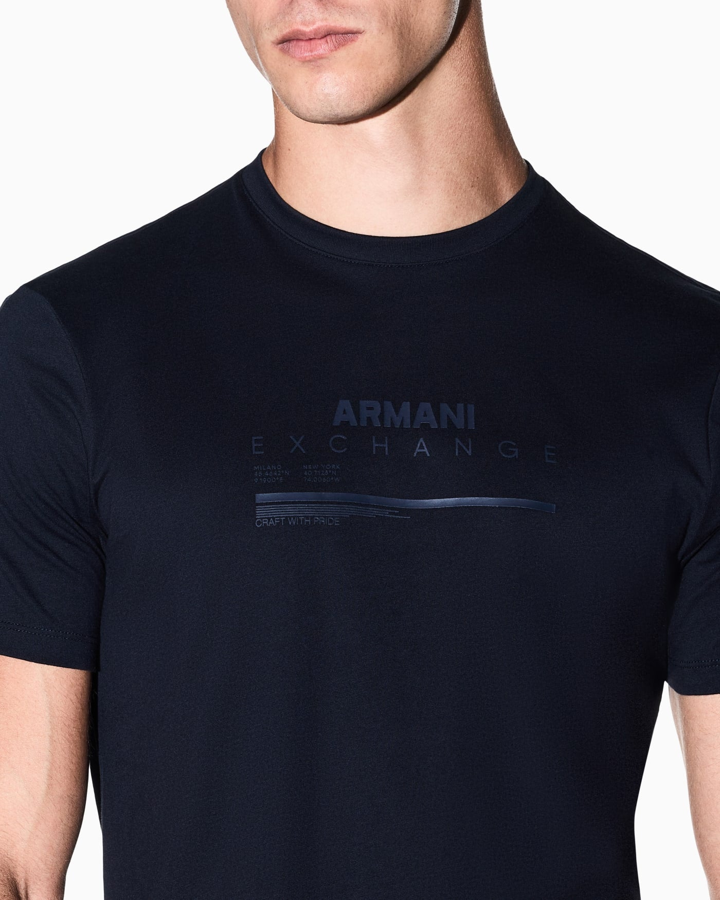 slim fit t-shirt in cotton jersey