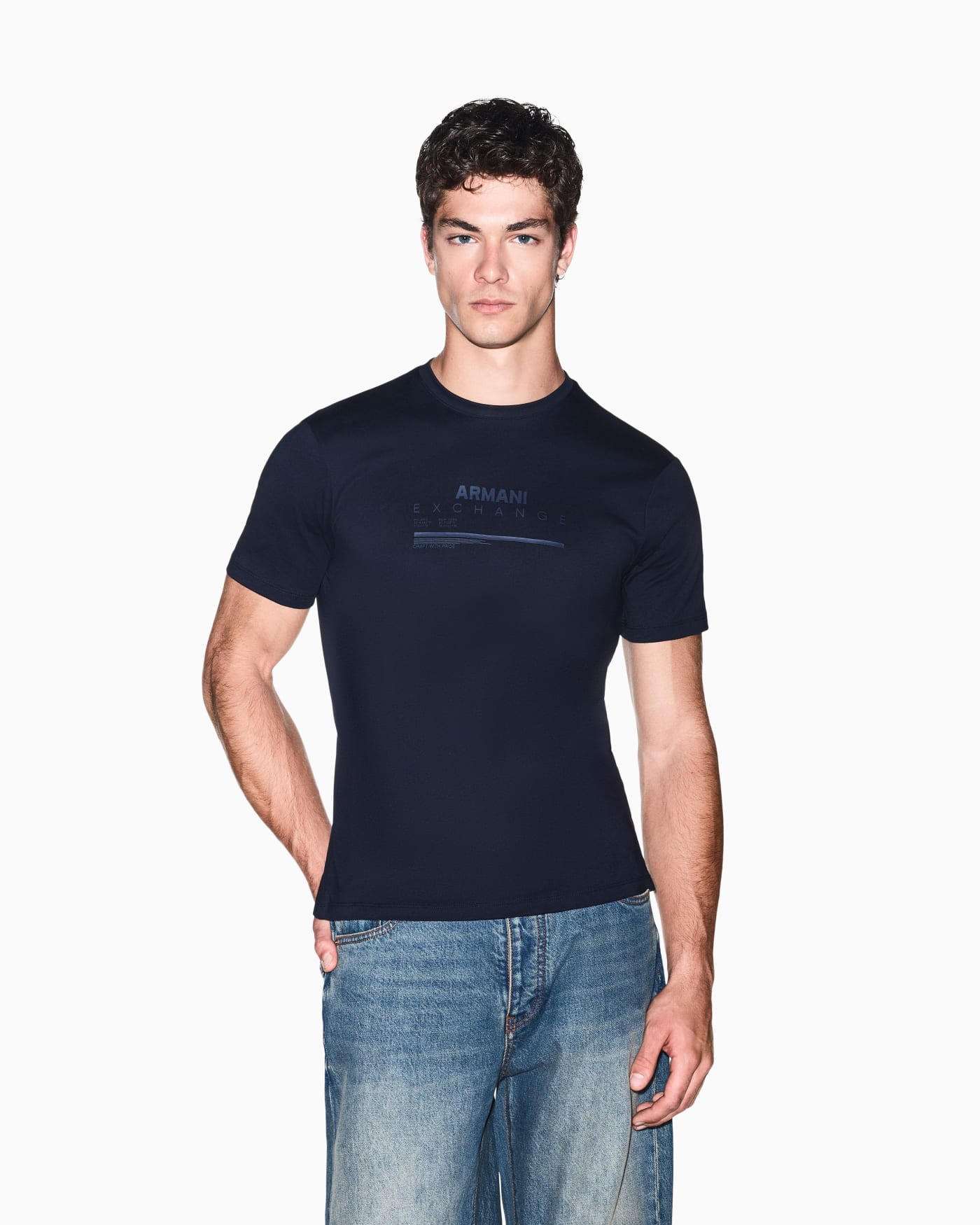 slim fit t-shirt in cotton jersey