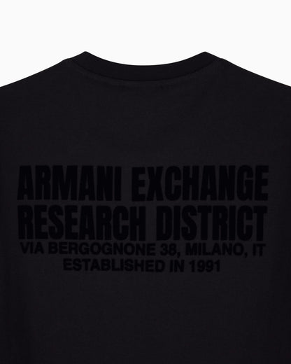Regular fit cotton jersey t-shirt with logo and back print