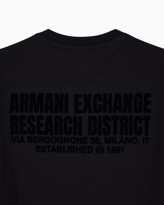 Regular fit cotton jersey t-shirt with logo and back print