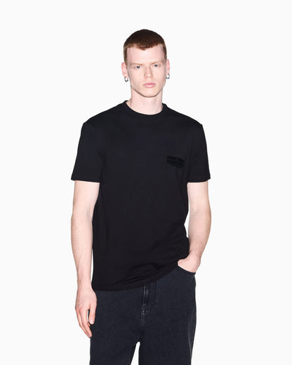 Regular fit cotton jersey t-shirt with logo and back print