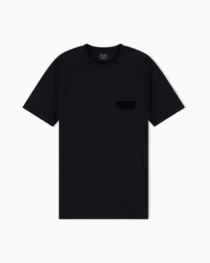 Regular fit cotton jersey t-shirt with logo and back print