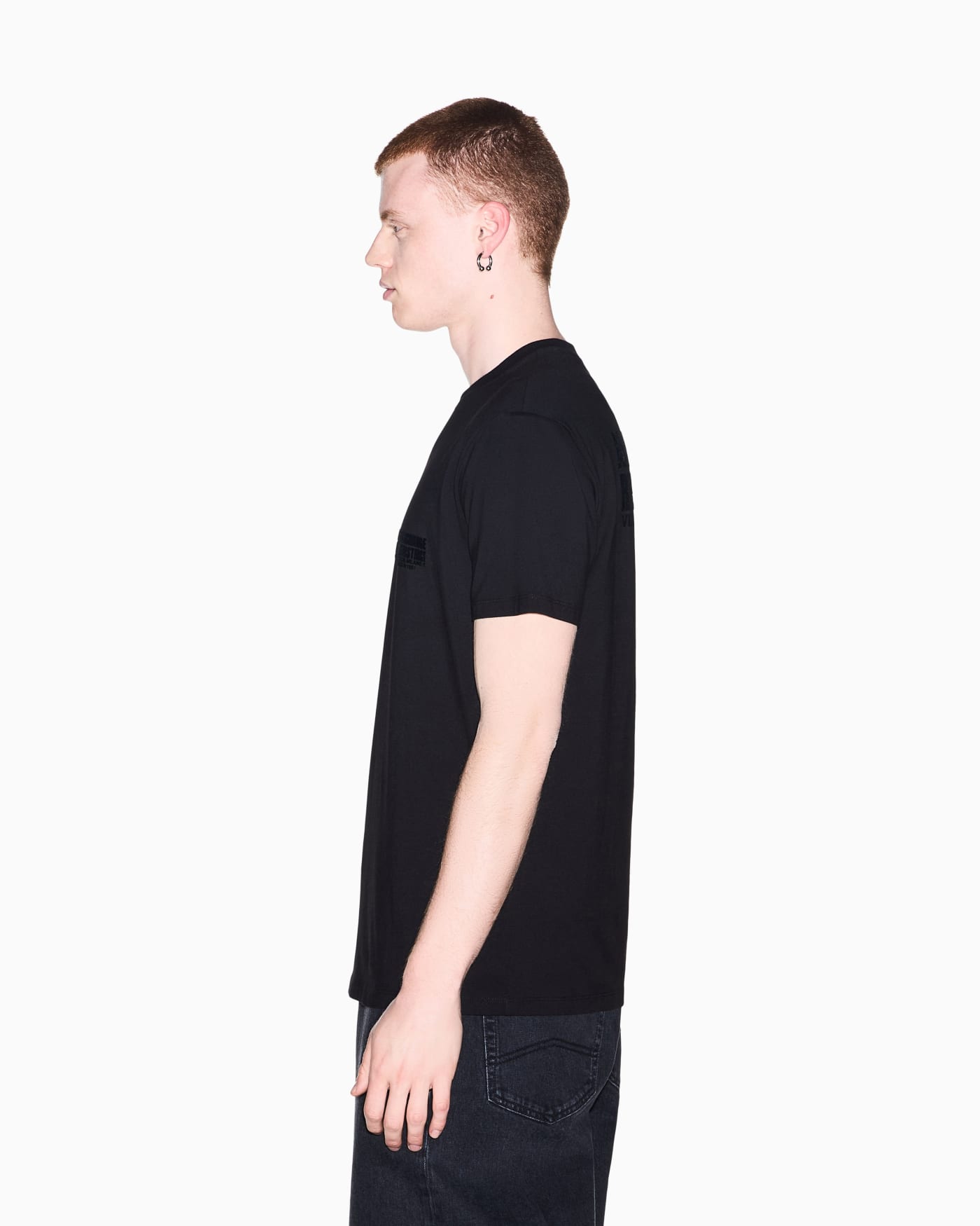 Regular fit cotton jersey t-shirt with logo and back print