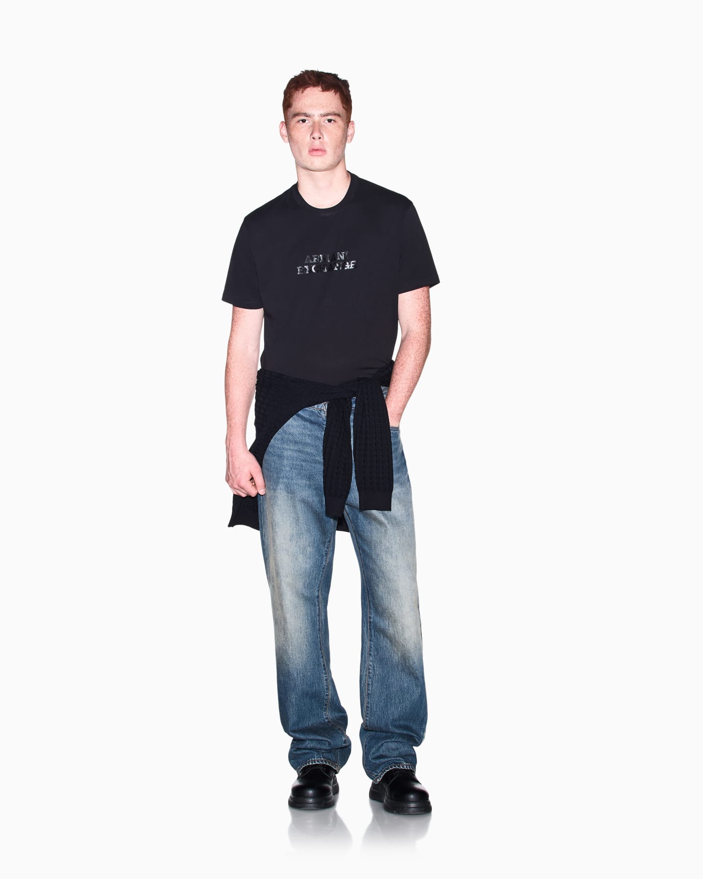 Regular fit cotton jersey T-shirt for men