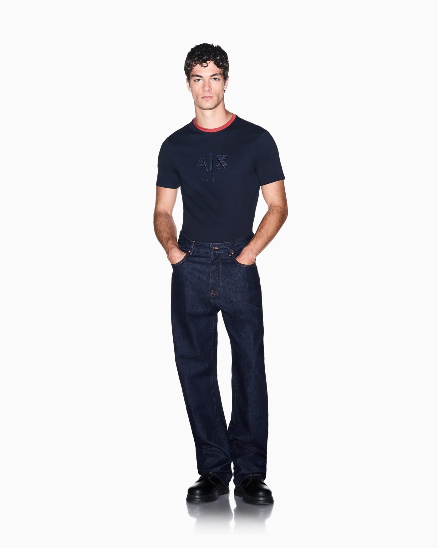 slim fit t-shirt in cotton jersey