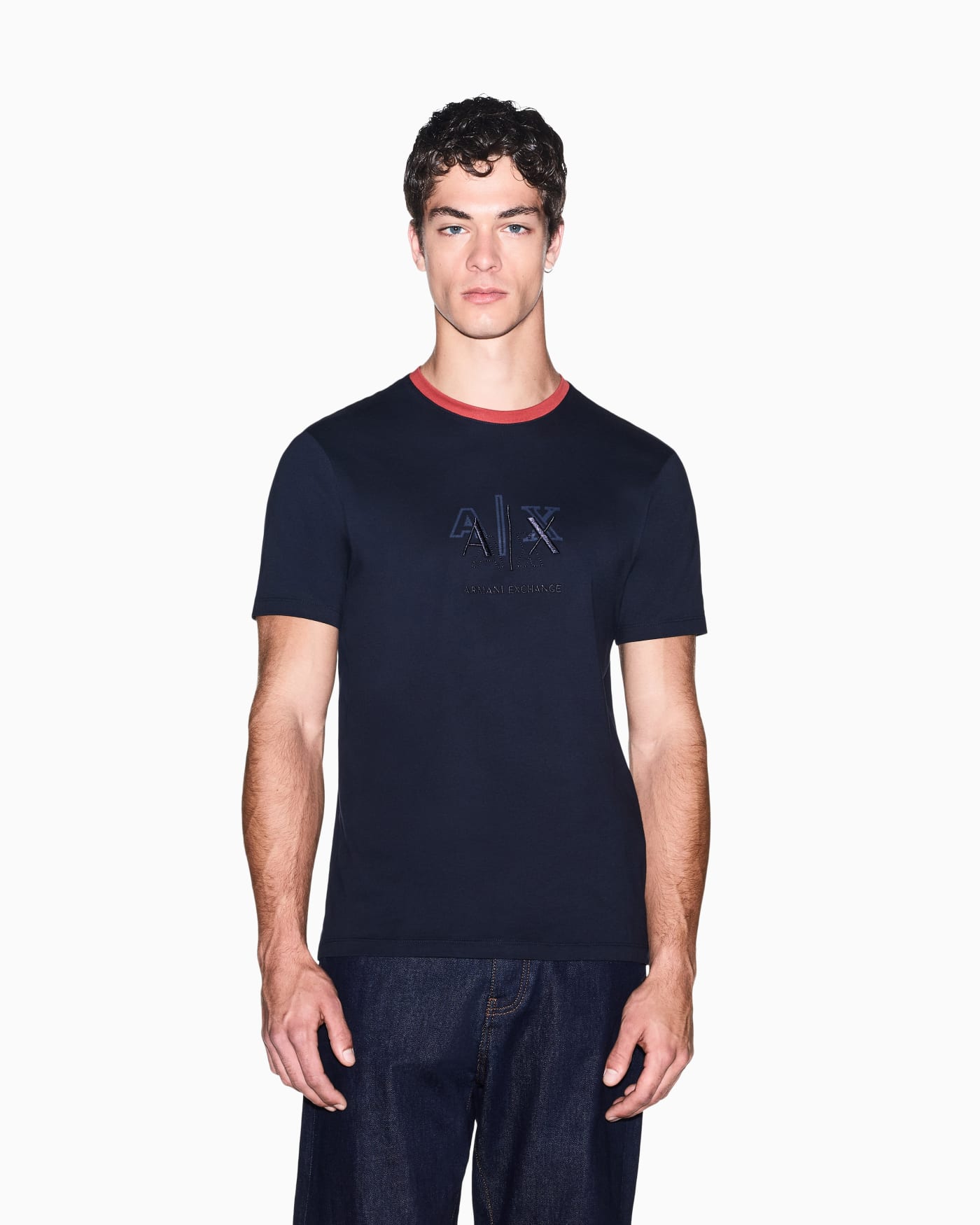 slim fit t-shirt in cotton jersey