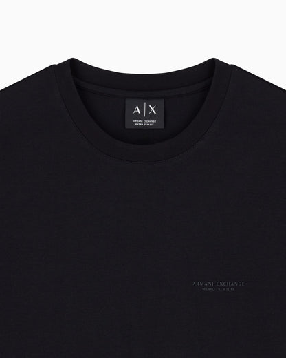 Slim fit stretch cotton T-shirt for men
