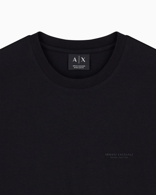Slim fit stretch cotton T-shirt for men