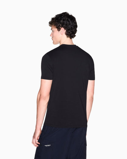 Slim fit stretch cotton T-shirt for men