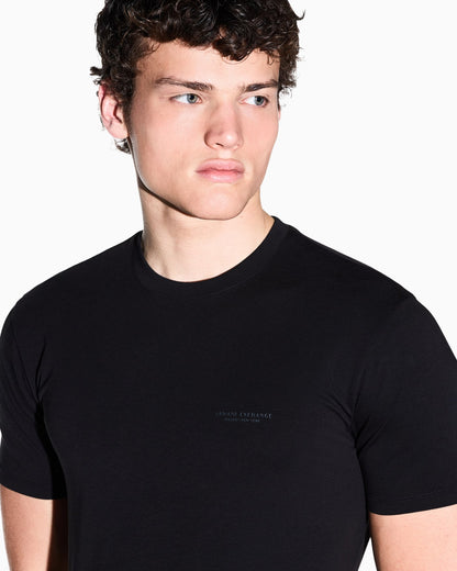 Slim fit stretch cotton T-shirt for men