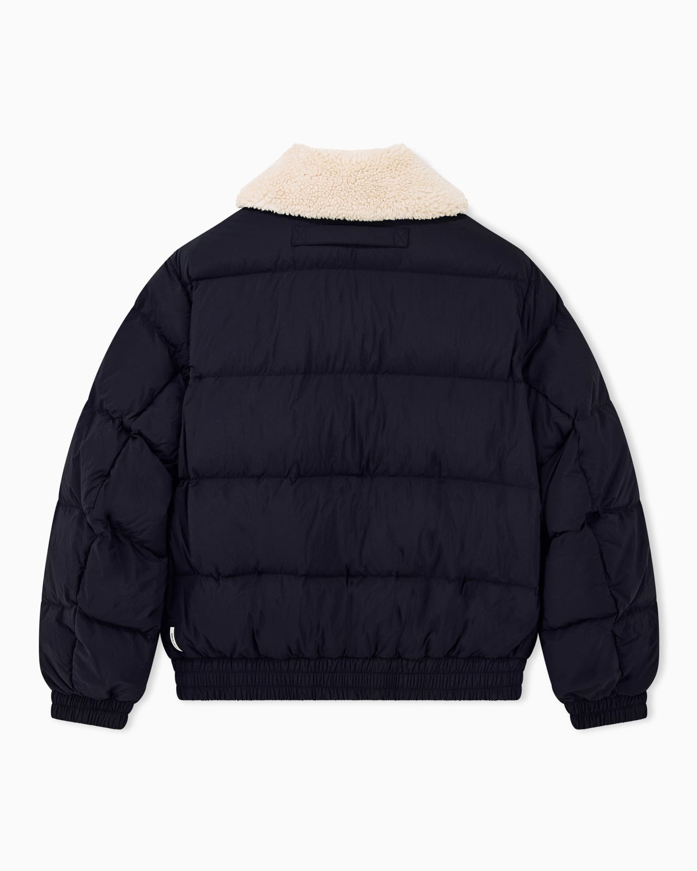 down jacket nylon with virgin wool blend