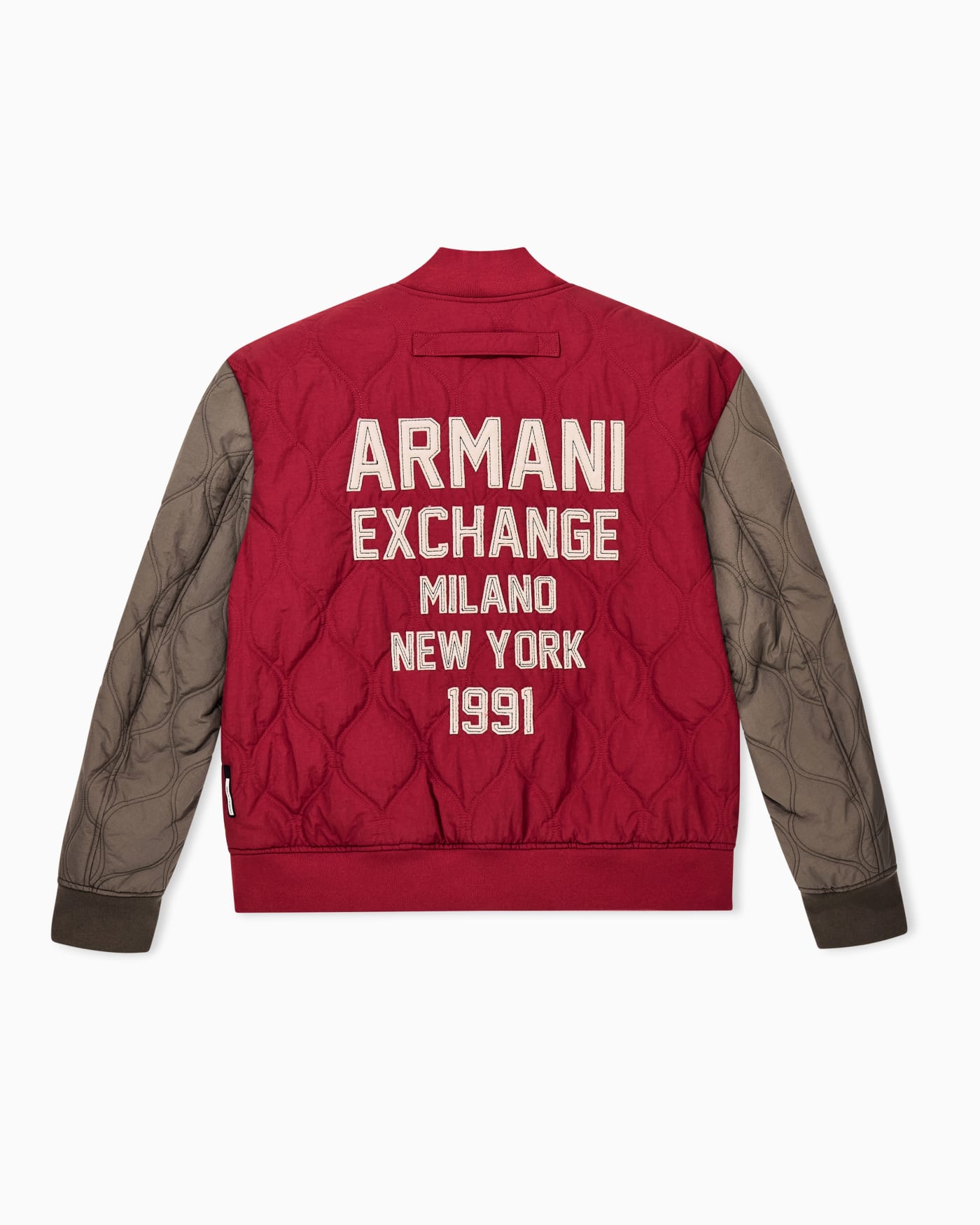 padded blouson jacket in nylon
