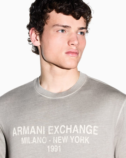 regular t-shirt garment-dyed cotton jersey