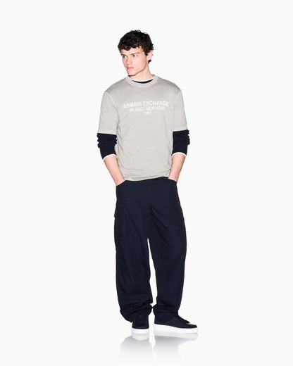 regular t-shirt garment-dyed cotton jersey