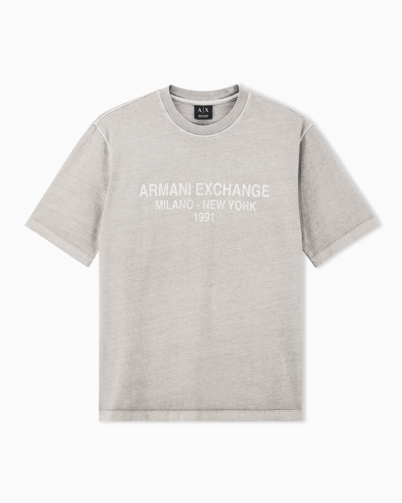 regular t-shirt garment-dyed cotton jersey
