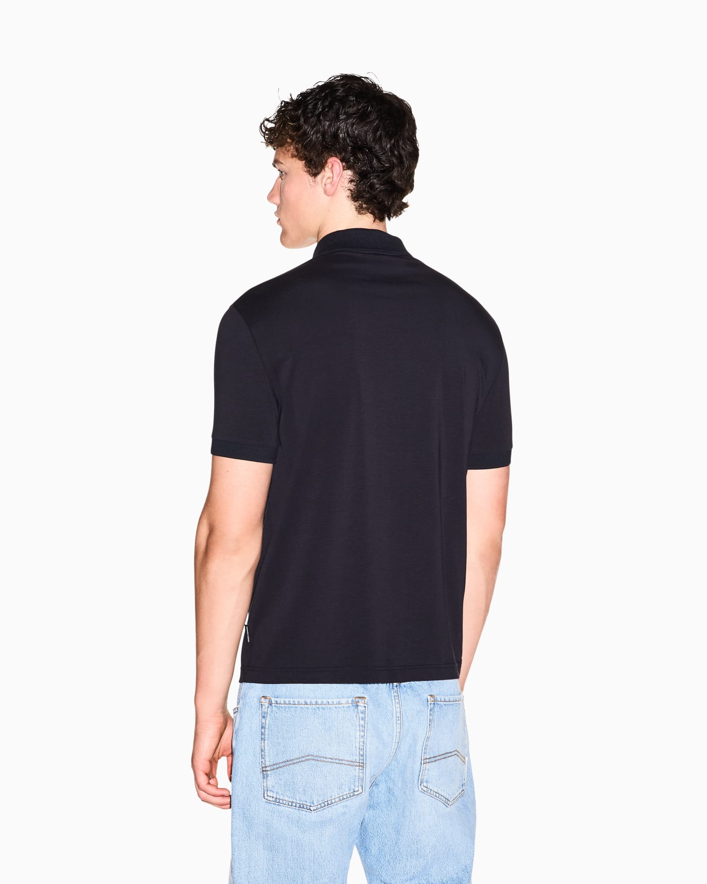 slim fit polo shirt stretch cotton jersey