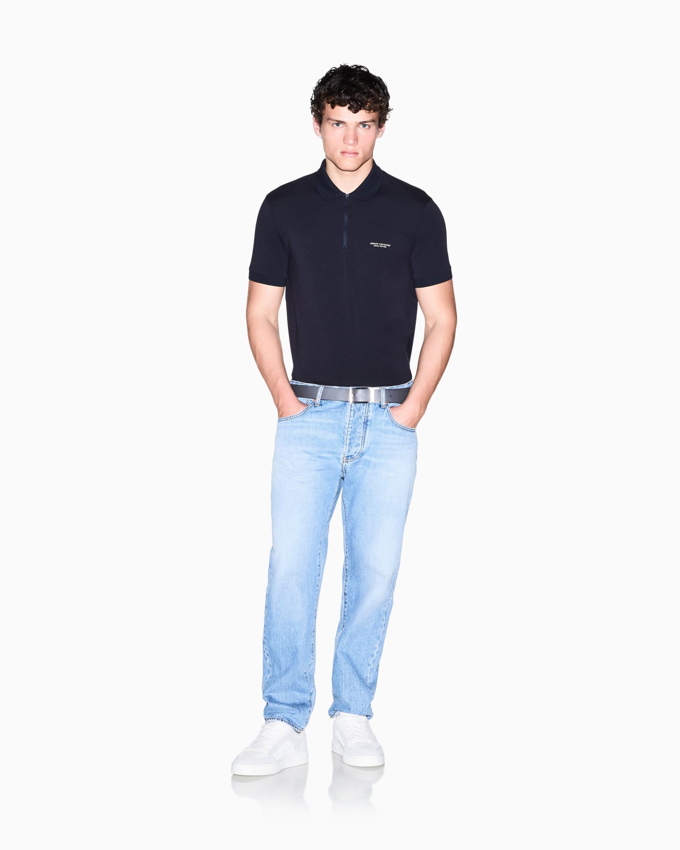 slim fit polo shirt stretch cotton jersey