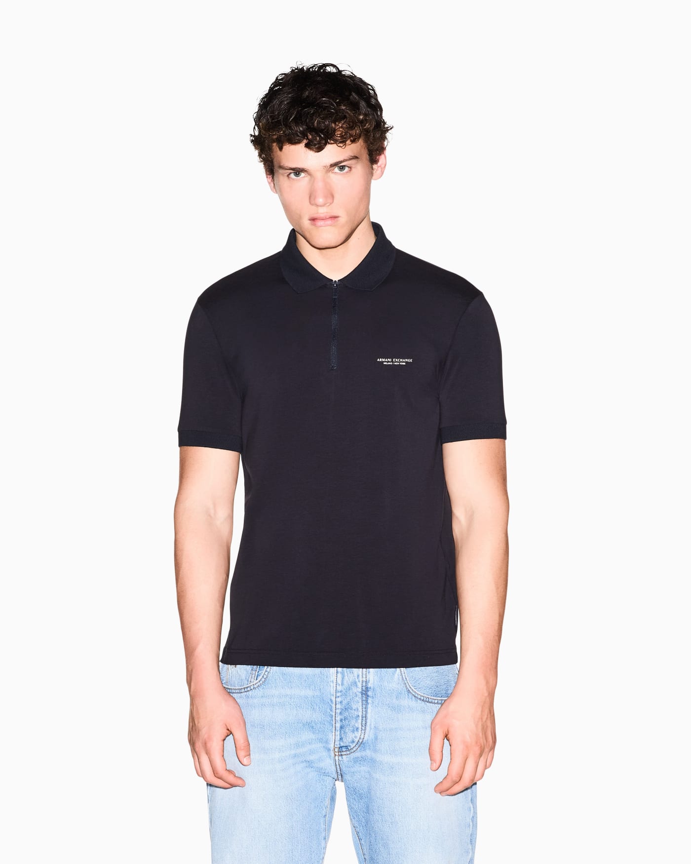 slim fit polo shirt stretch cotton jersey