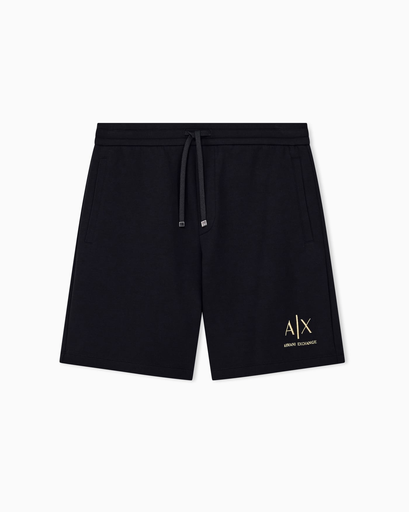 Shorts bonded stretch cotton jersey regular fit