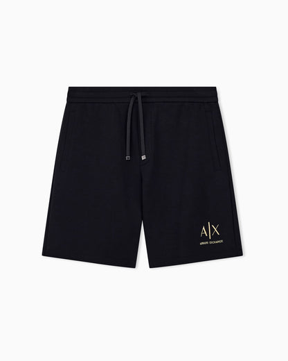Shorts bonded stretch cotton jersey regular fit
