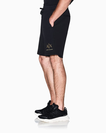 Shorts bonded stretch cotton jersey regular fit
