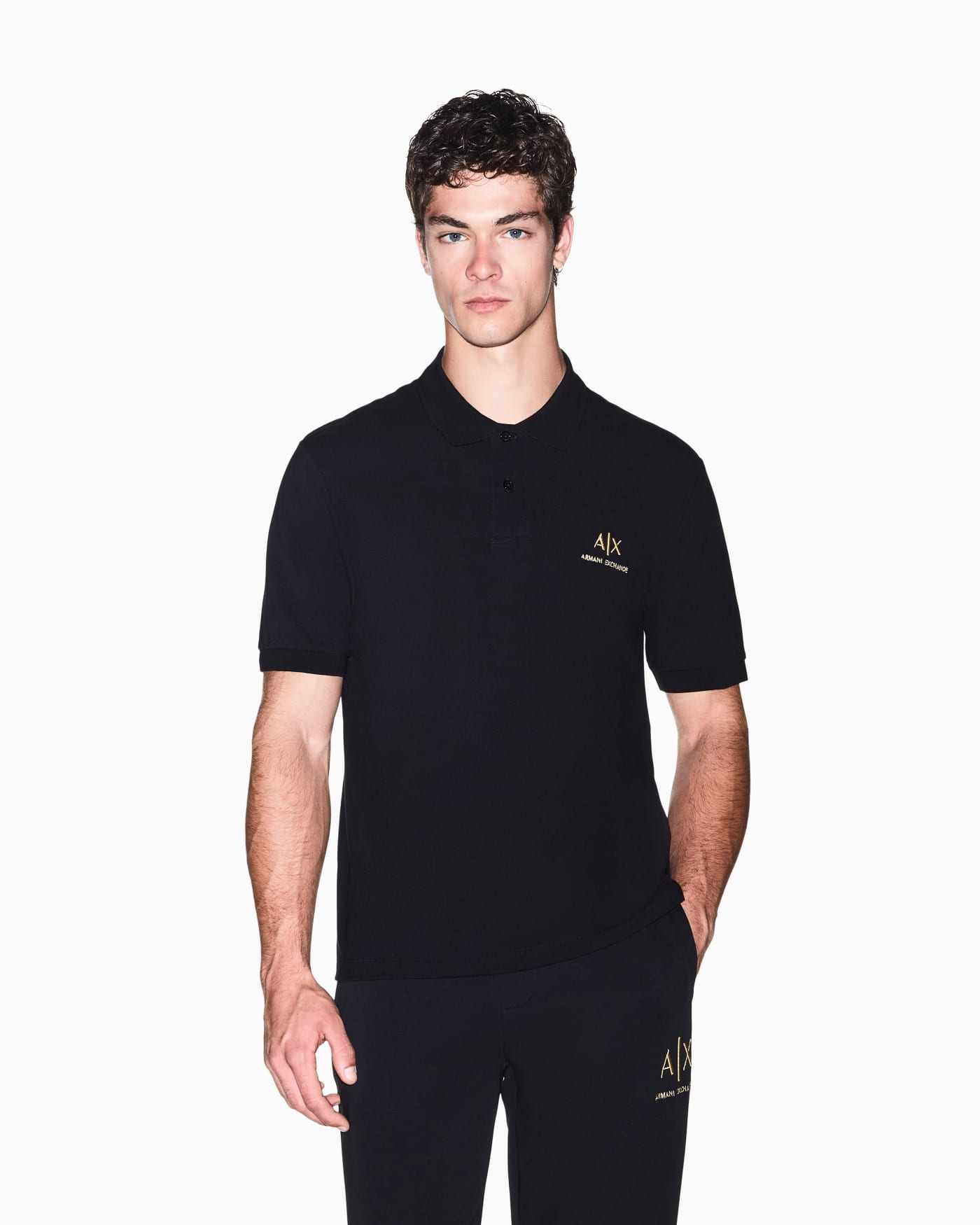regular fit polo shirt in cotton piquet