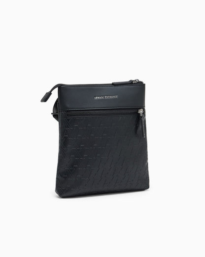 Flat crossbody messenger bag