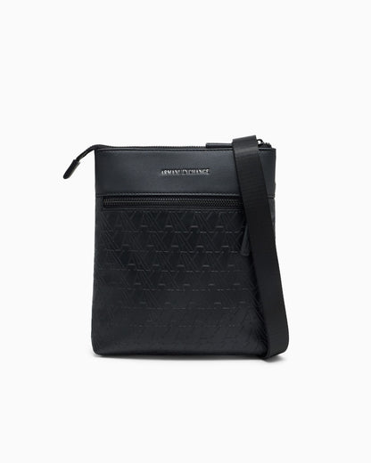 Flat crossbody messenger bag
