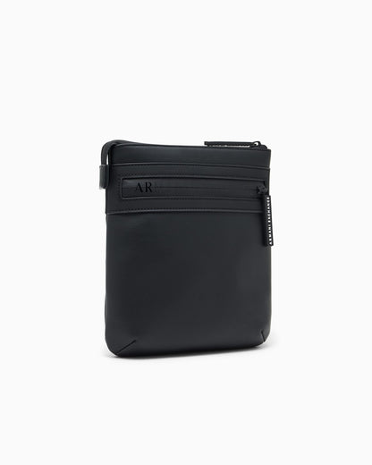 Flat crossbody messenger bag