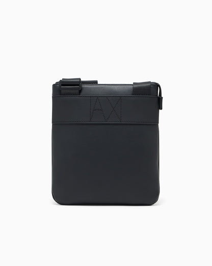 Flat crossbody messenger bag