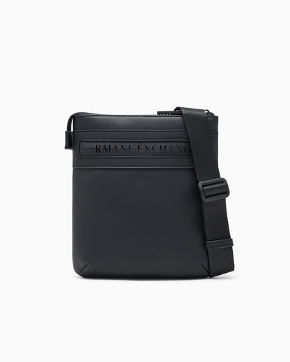 Flat crossbody messenger bag