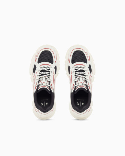 Sneakers in mesh with metallic details