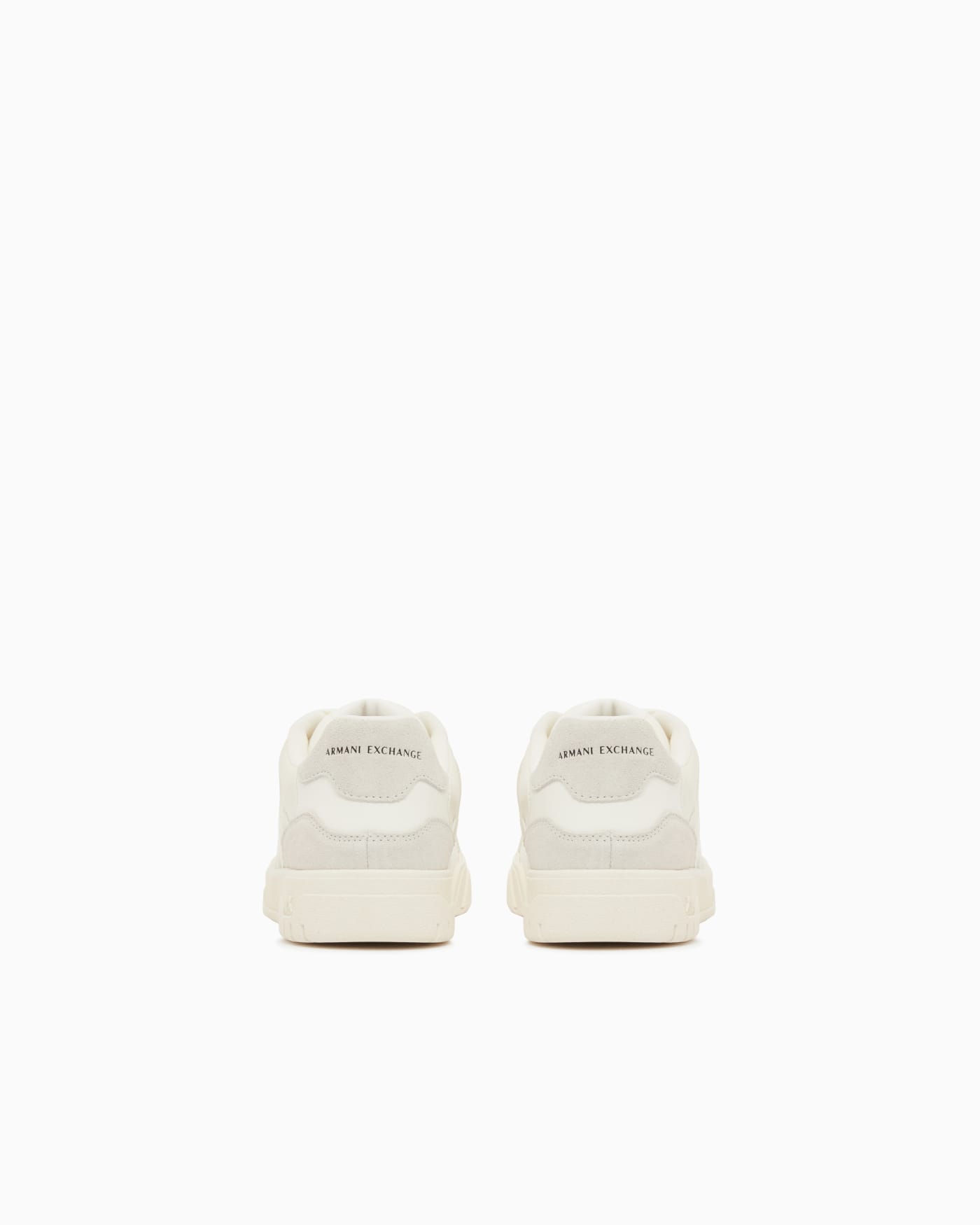 Sneakers in split leather and suede