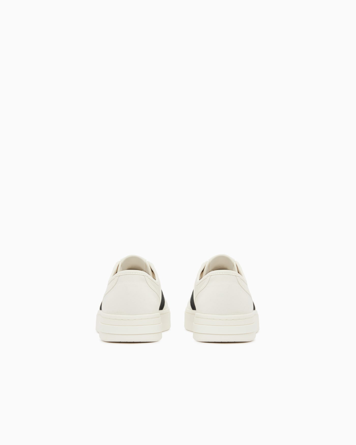 Sneakers in cotton twill with webbing