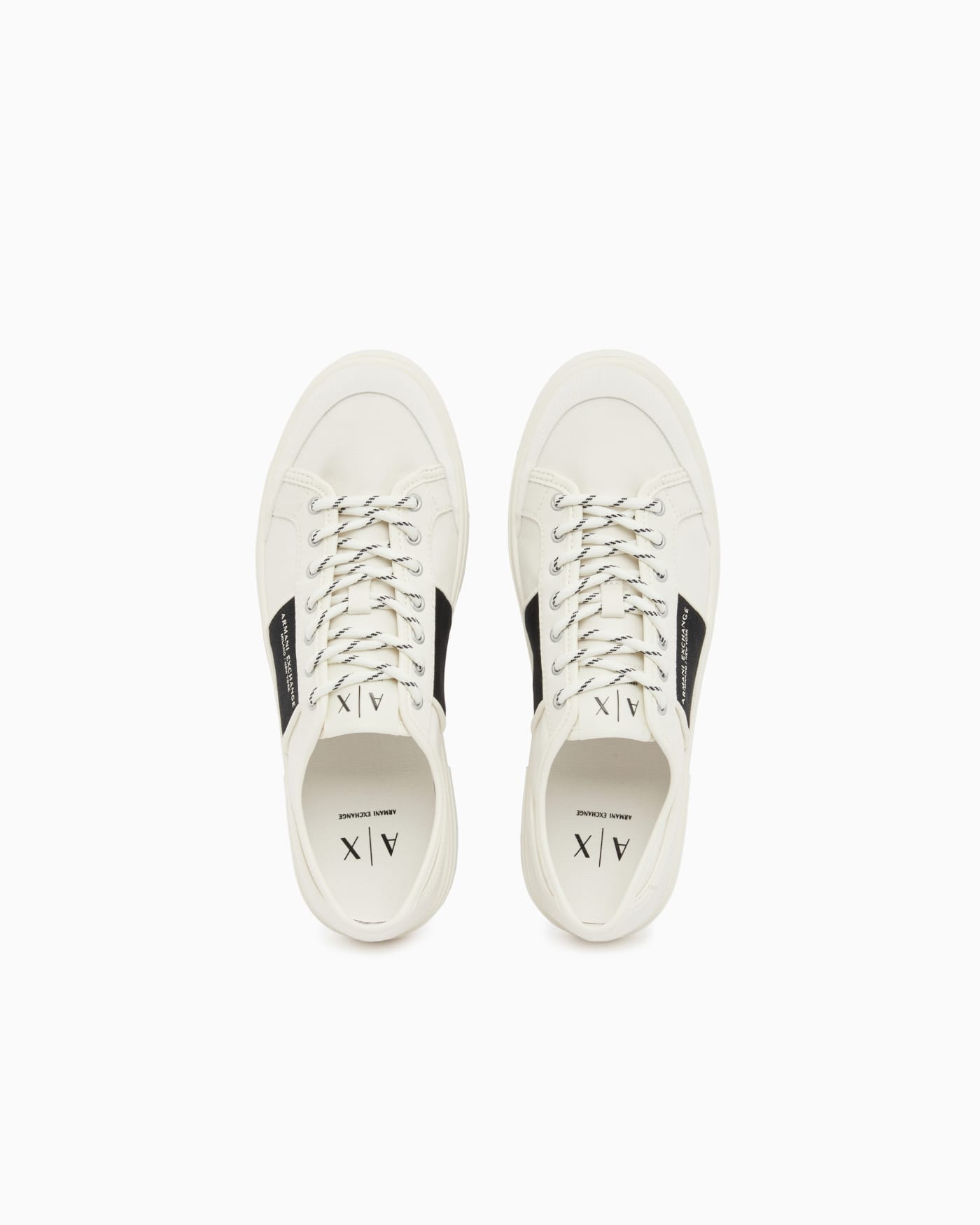 Sneakers in cotton twill with webbing