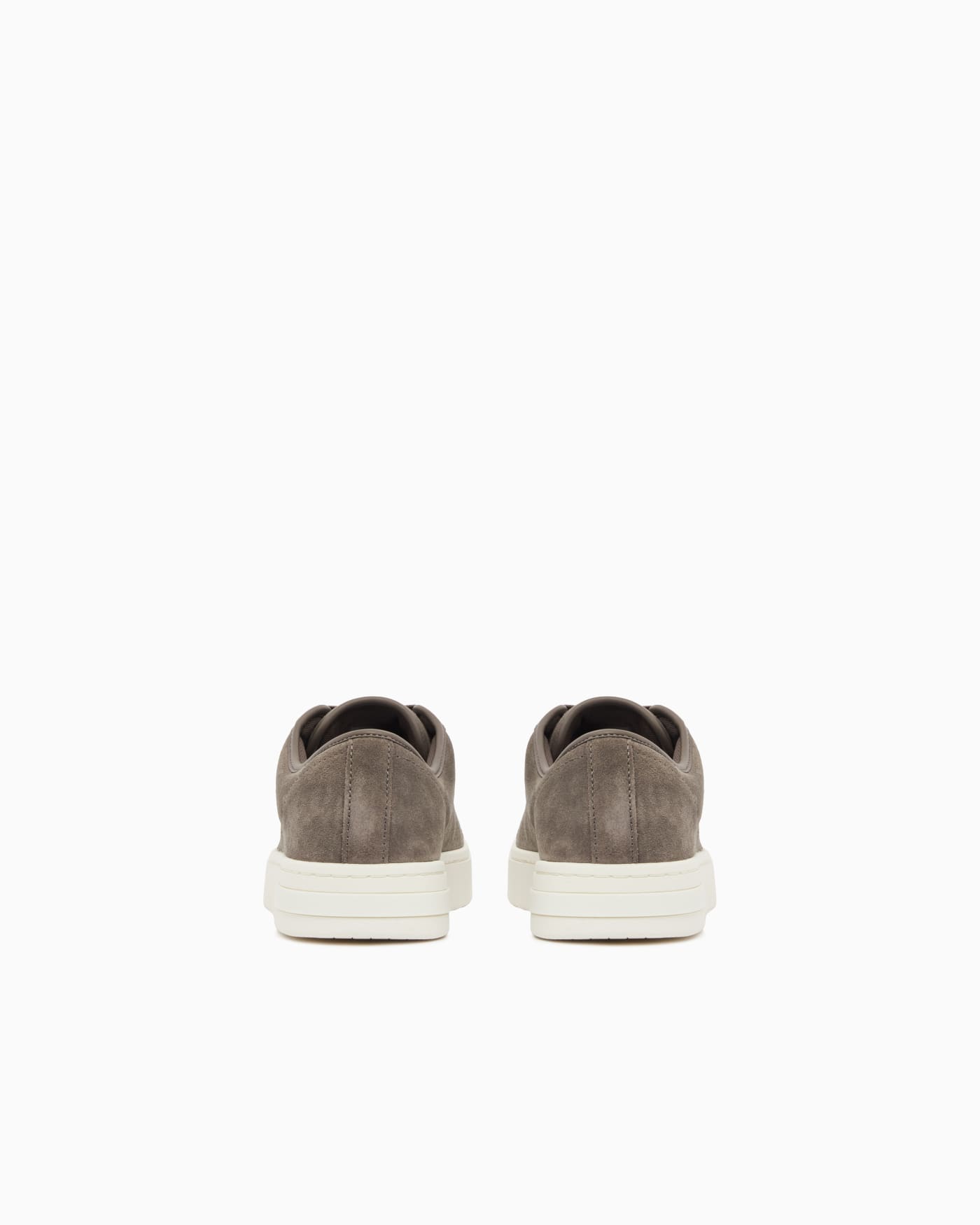 Sneakers in suede and split leather with a rubber sole