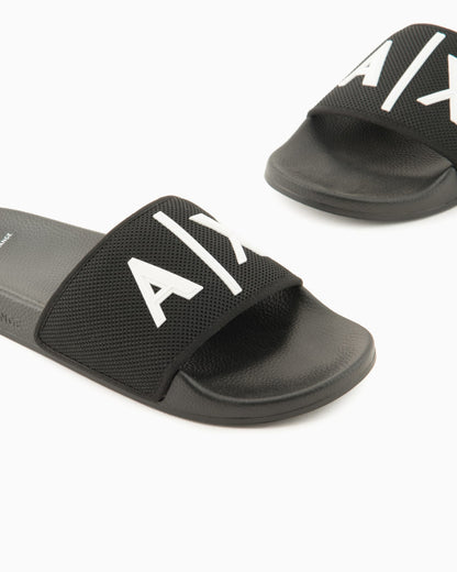Slides technical fabric satin finish man