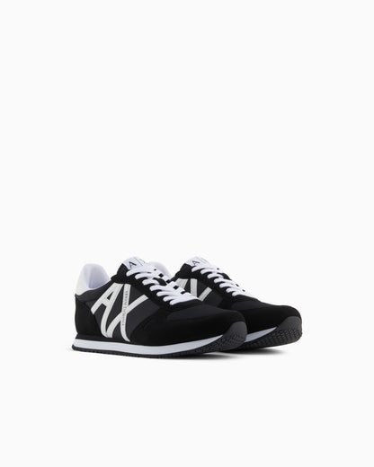 Sneakers in eco-suede, mesh and nylon
