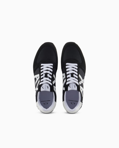 Sneakers in eco-suede, mesh and nylon