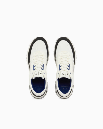 Sneakers in ripstop with micro suede