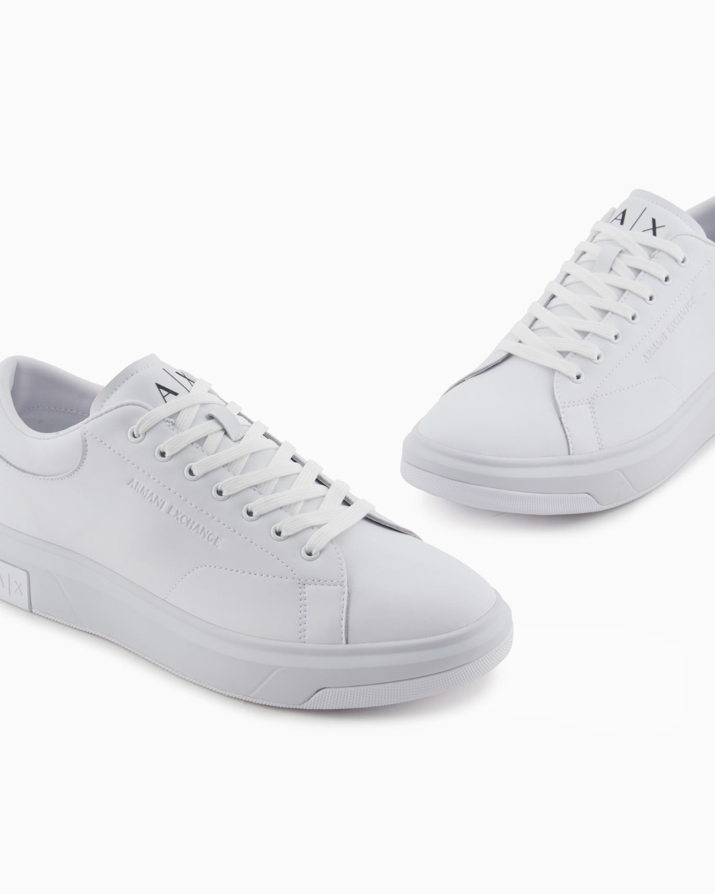 Sneakers in split leather